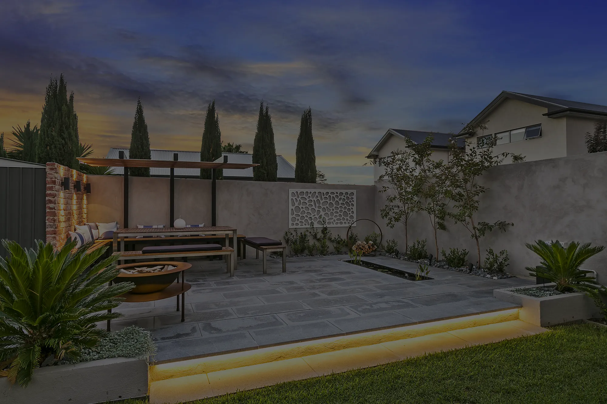 Adelaide garden designed and built by Garden Design Solutions